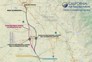 east of Hanford station site selected