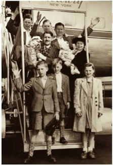 family arrives in US