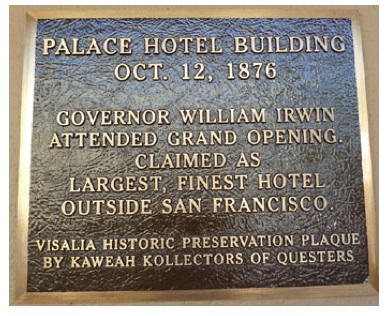 Palace plaque