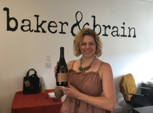 Melanie Brain at their wine tasting outlet