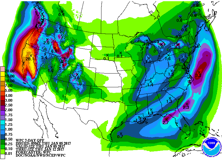 Heavy rain and snow expected