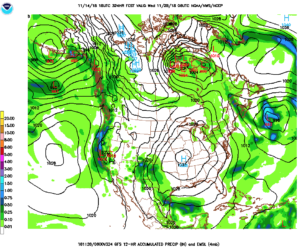 rain coming in on Nov 28 could cover the west coast CLICK TO ENLARGE
