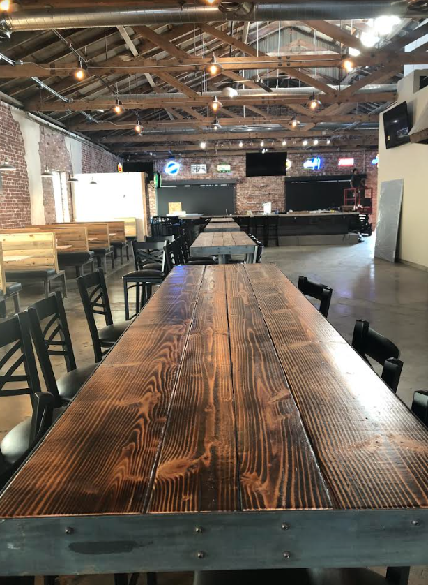 interior of new Stacked burger restaurant