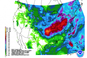 cumulative rain forecast