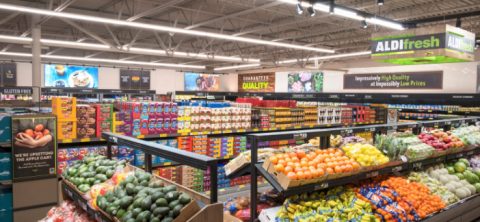 Aldi store interior