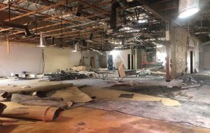 interior of former gym photo by Margaret Lindt