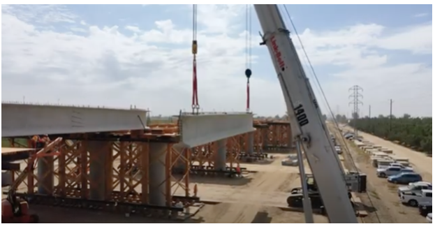 girders being added near Hanford